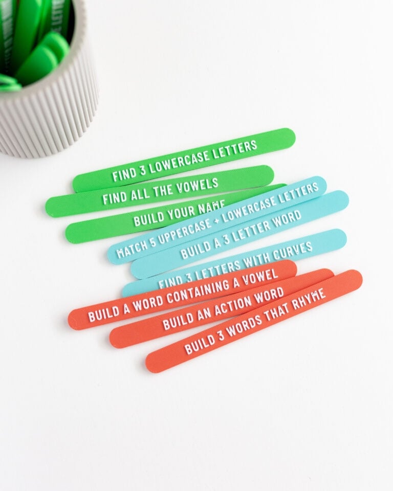 Alphabet Prompt Sticks
